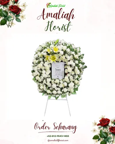 Krans Bunga Duka Cita di Tamanjaya
